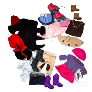 OG Dolls original girl Clothing lot of 6 outfits and accessories